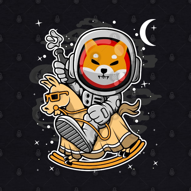 Astronaut Horse Shiba Inu Coin To The Moon Shib Army Crypto Token Cryptocurrency Blockchain Wallet Birthday Gift For Men Women Kids by Thingking About